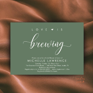 Invitation L'amour est en train de se préparer Fête de bière
