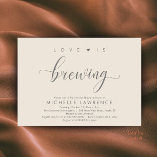 Invitation L'amour est en train de se préparer Fête de bière