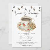 Invitation L'amour est en train de se préparer pour la fête d (Devant)