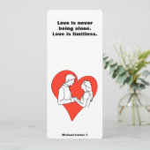 Invitation L'amour est illimité (Debout devant)