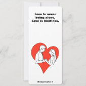 Invitation L'amour est illimité (Devant)