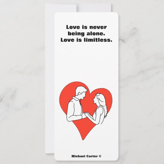 Invitation L'amour est illimité (Devant)