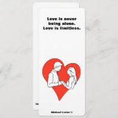 Invitation L'amour est illimité (Devant / Derrière)