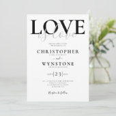 Invitation L'amour est l'amour Mariage gay (Debout devant)