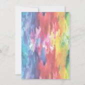 Invitation L'amour est l'amour Rainbow Fête des mariées d'aqu (Dos)