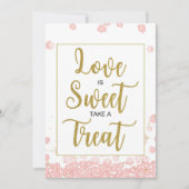 Invitation L'amour est le signe de la Fête de l'mariée douce| (Devant)