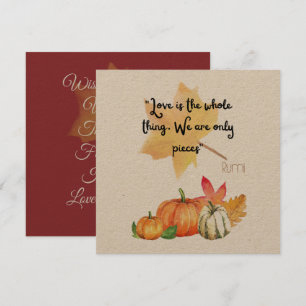 Invitation « L'amour est l'ensemble. Nous ne sommes que des m