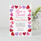 Invitation L'amour est l'invitation Baby shower de Sweet Vale (Debout devant)