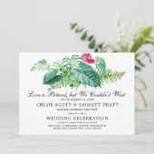 Invitation L'amour est l'invitation du Mariage patient (Debout devant)