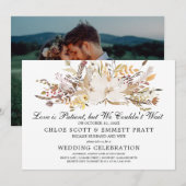 Invitation L'amour est l'invitation du Mariage patient (Devant / Derrière)