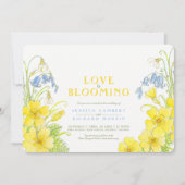 Invitation L'amour est mariage d'aquarelle fleurie de printem (Devant)