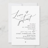 Invitation « L'amour est patient » Annonce de report de maria (Devant)