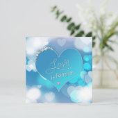 Invitation L'amour est pour toujours - Mariage Vow Renouvelle (Debout devant)