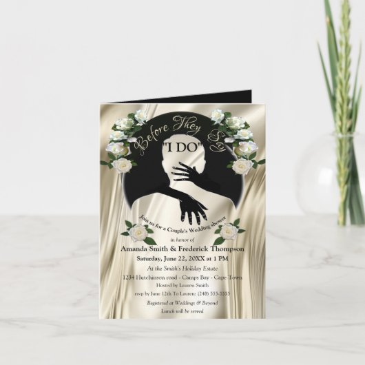 Invitation L'amour est tout ce qu'il y a de Wedding shower (Devant)