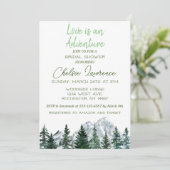 Invitation L'amour est une aventure nuptiale (Debout devant)