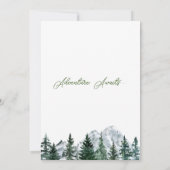 Invitation L'amour est une aventure nuptiale (Dos)