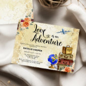 Invitation L'amour est une Fête des mariées d'aventure