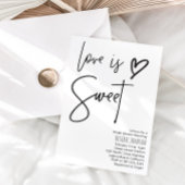 Invitation L'amour est une Fête des mariées douce