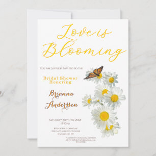 Invitation L'Amour Est une Fleur Sauvage de Marguerite Fête d