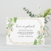 Invitation L'amour est une verdure patiente, nouvelle date de (Debout devant)