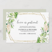 Invitation L'amour est une verdure patiente, nouvelle date de (Devant / Derrière)