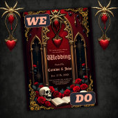 Invitation L'amour éternel dans l'ombre des ténèbres,