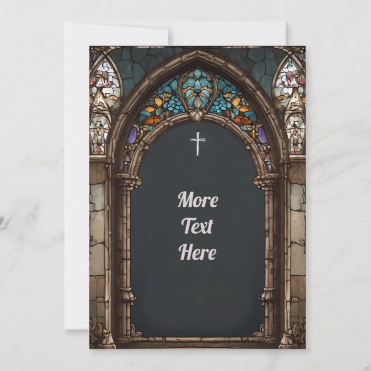 Invitation L'Amour Éternel : Une Union Sacrée (Dos)