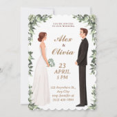 Invitation L'amour éternel : Unifier les coeurs en fête (Dos)