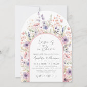 Invitation L'Amour fleur sauvage Est Dans La Fête des mariées (Devant)