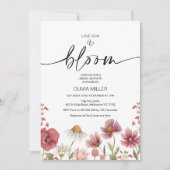 Invitation L'amour fleur sauvage est en Fête des mariées de f (Devant)