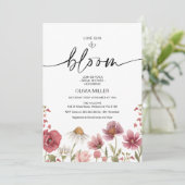 Invitation L'amour fleur sauvage est en Fête des mariées de f (Debout devant)