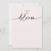 Invitation L'amour fleur sauvage est en Fête des mariées de f (Dos)