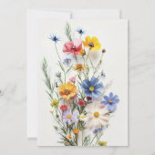 Invitation L'amour fleur sauvage est en Fête des mariées de f (Dos)