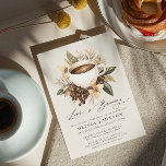 Invitation L'amour floral est brasser la Fête des mariées<br><div class="desc">Offrez-vous un moment de romance avec notre invitation à la douche nuptiale "Boho Love is Brewing"! Attention à toutes les épouses amateurs de café-à-être ! Plongez dans le monde délicieux de notre invitation à la douche nuptiale "L'amour brasse", où l'amour et la caféine s'unissent en parfaite harmonie. Avec son design...</div>