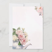 Invitation L'amour floral est brasser la Fête des mariées de (Dos)