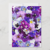 Invitation L'Amour Floral Violet Est En Fête des mariées De F (Dos)