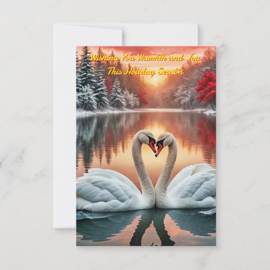 Invitation L'amour hivernal (Devant)
