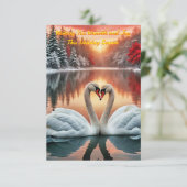 Invitation L'amour hivernal (Debout devant)