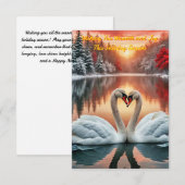 Invitation L'amour hivernal (Devant / Derrière)
