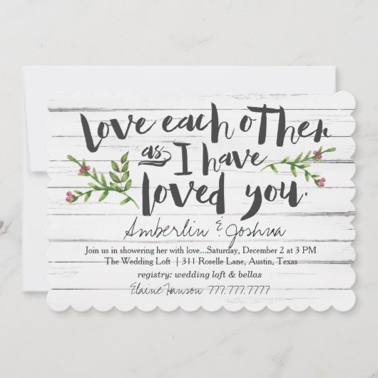 Invitation L'amour l'autre nuptiale (Devant)