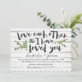 Invitation L'amour l'autre nuptiale (Debout devant)