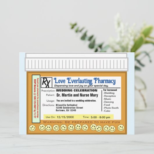 Invitation L'amour mariage (Debout devant)