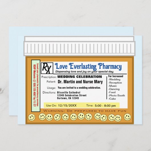 Invitation L'amour mariage (Devant / Derrière)