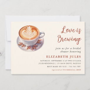 Invitation L'Amour Minimal Est De Brûler Fête des mariées Caf
