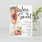 Invitation L'Amour Moderne c'est de la Champagne d'été douce  (Debout devant)