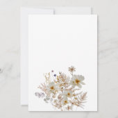 Invitation L'Amour Rustique Boho D'Hiver Est En Fête des mari (Dos)