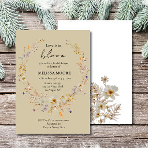 Invitation L'Amour Rustique Boho D'Hiver Est En Fête des mari