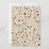 Invitation L'amour rustique dans la Fête des mariées Fleur sa (Dos)