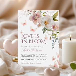 Invitation L'Amour Rustique Fleur sauvage Est Dans L'Invitati