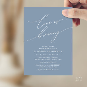 Invitation L'amour se prépare Élégante Fête de Mariage de Bra